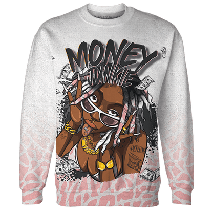 Red Stardust 3s Sweatshirt Match Money Junkie 3D All-Over Print - NastyJamz