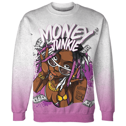 GS Hyper Violet 4s Sweatshirt Match Money Junkie 3D All-Over Print - NastyJamz