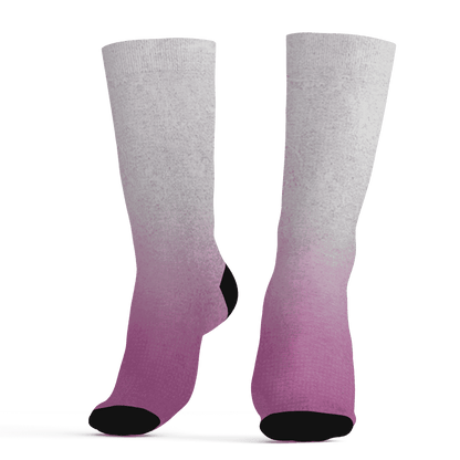 GS Hyper Violet 4s Socks Match Money Junkie 3D All-Over Print - NastyJamz