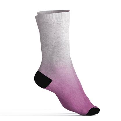 GS Hyper Violet 4s Socks Match Money Junkie 3D All-Over Print - NastyJamz