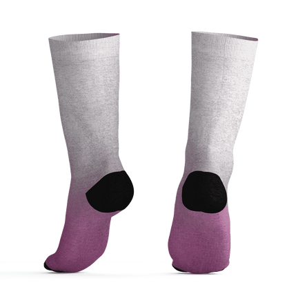 GS Hyper Violet 4s Socks Match Money Junkie 3D All-Over Print - NastyJamz