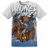 Industrial Blue 4s T Shirt Match Money Junkie 3D All-Over Print - NastyJamz