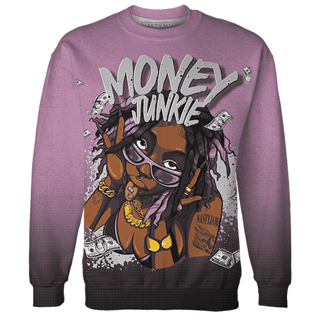 Orchid-Neutral-Grey-Black-White-4s-NastyJamz-Sweatshirt-Match-Money-Junkie-3D