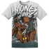 Oxidized Green 4s T Shirt Match Money Junkie 3D All-Over Print - NastyJamz