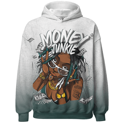 Oxidized Green 4s Hoodie Match Money Junkie 3D All-Over Print - NastyJamz