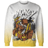 Vivid Sulfur 4s Sweatshirt Match Money Junkie 3D All-Over Print - NastyJamz