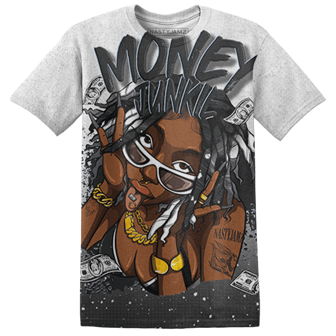 Reverse Oreo 6s T Shirt Match Money Junkie 3D All-Over Print - NastyJamz