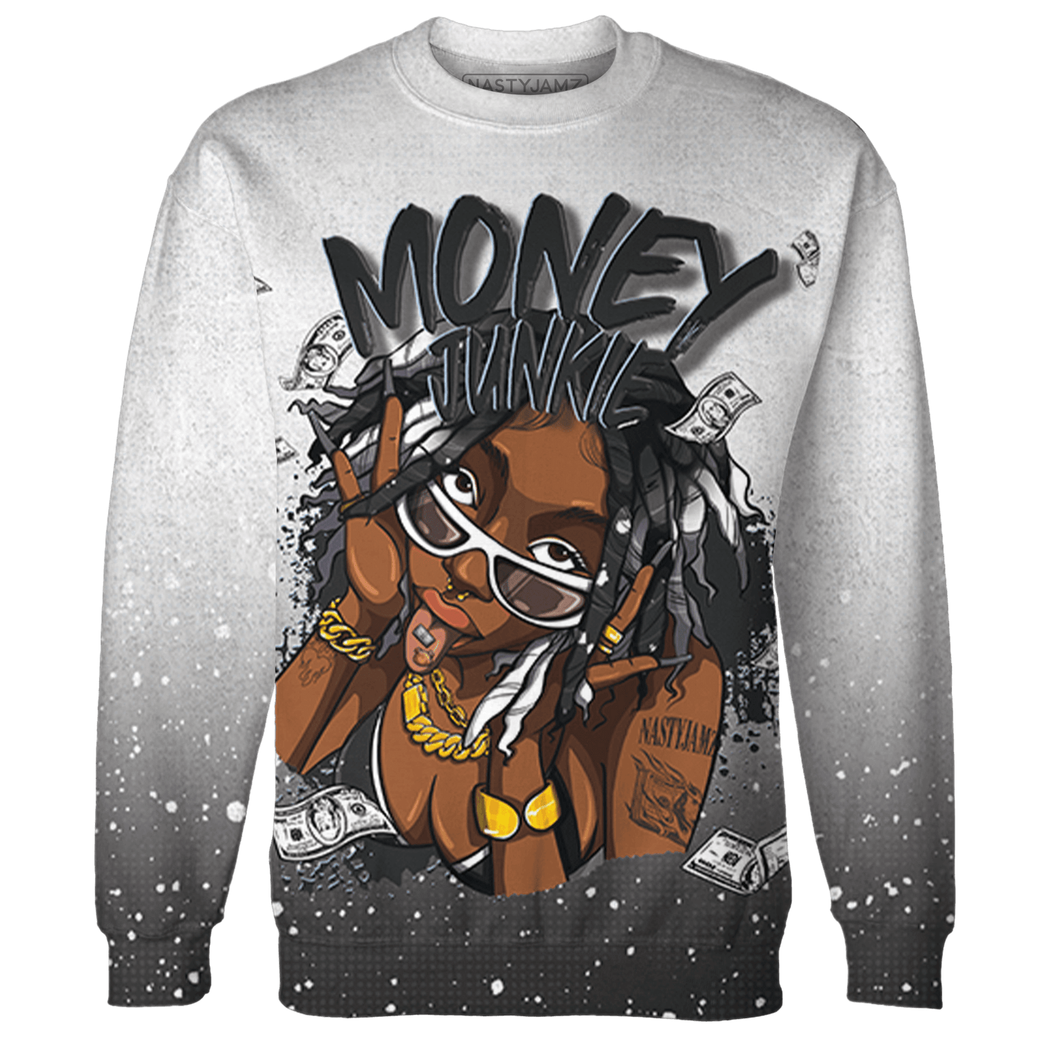 Reverse Oreo 6s Sweatshirt Match Money Junkie 3D All-Over Print - NastyJamz