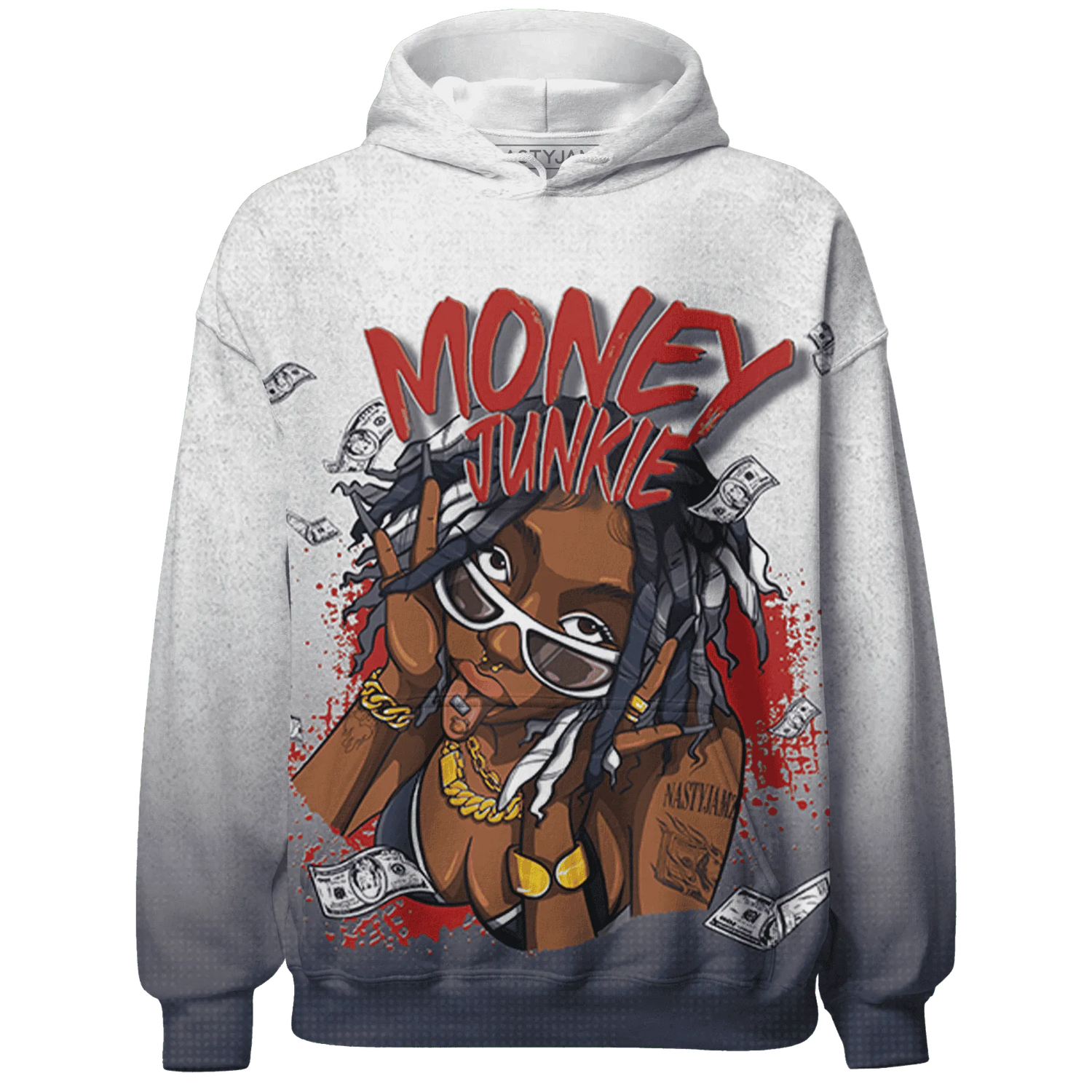 White-Navy-6s-Hoodie-Match-Money-Junkie-3D
