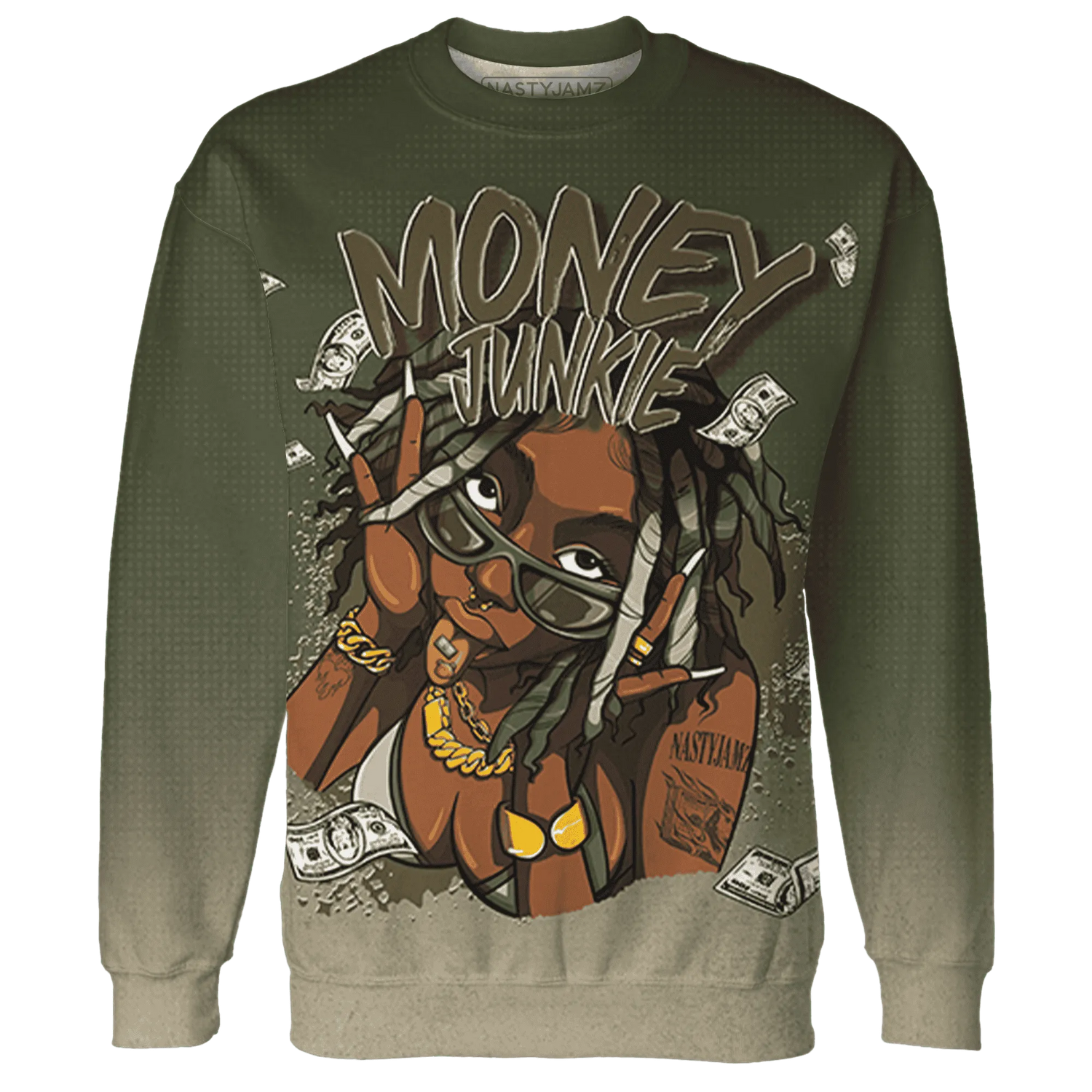 AM-1-Essential-Premium-NastyJamz-Sweatshirt-Match-Money-Junkie-3D