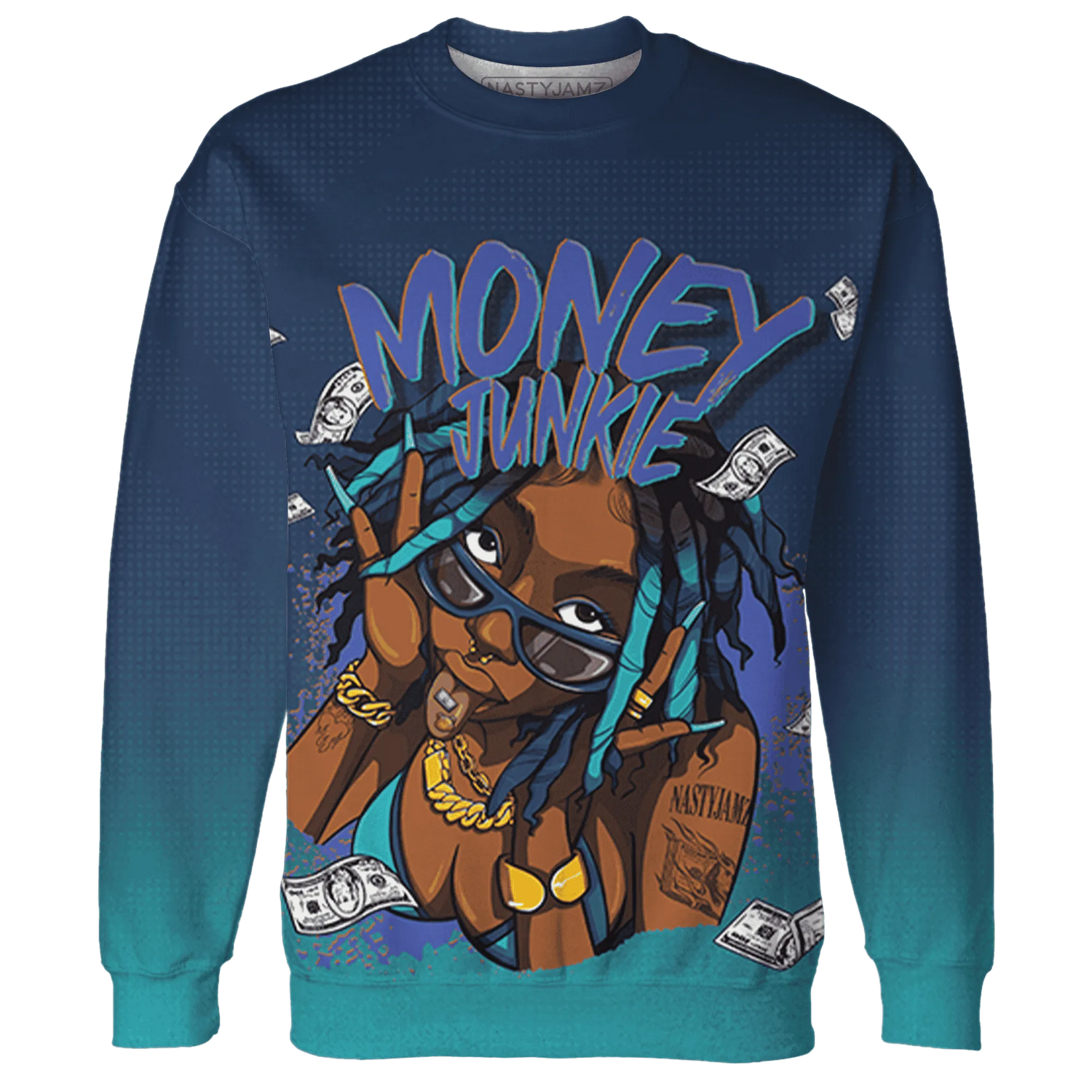 AM-Plus-Drift-Midnight-Navy-Total-Orange-Dusty-Cactus-Sweatshirt-Match-Money-Junkie-3D