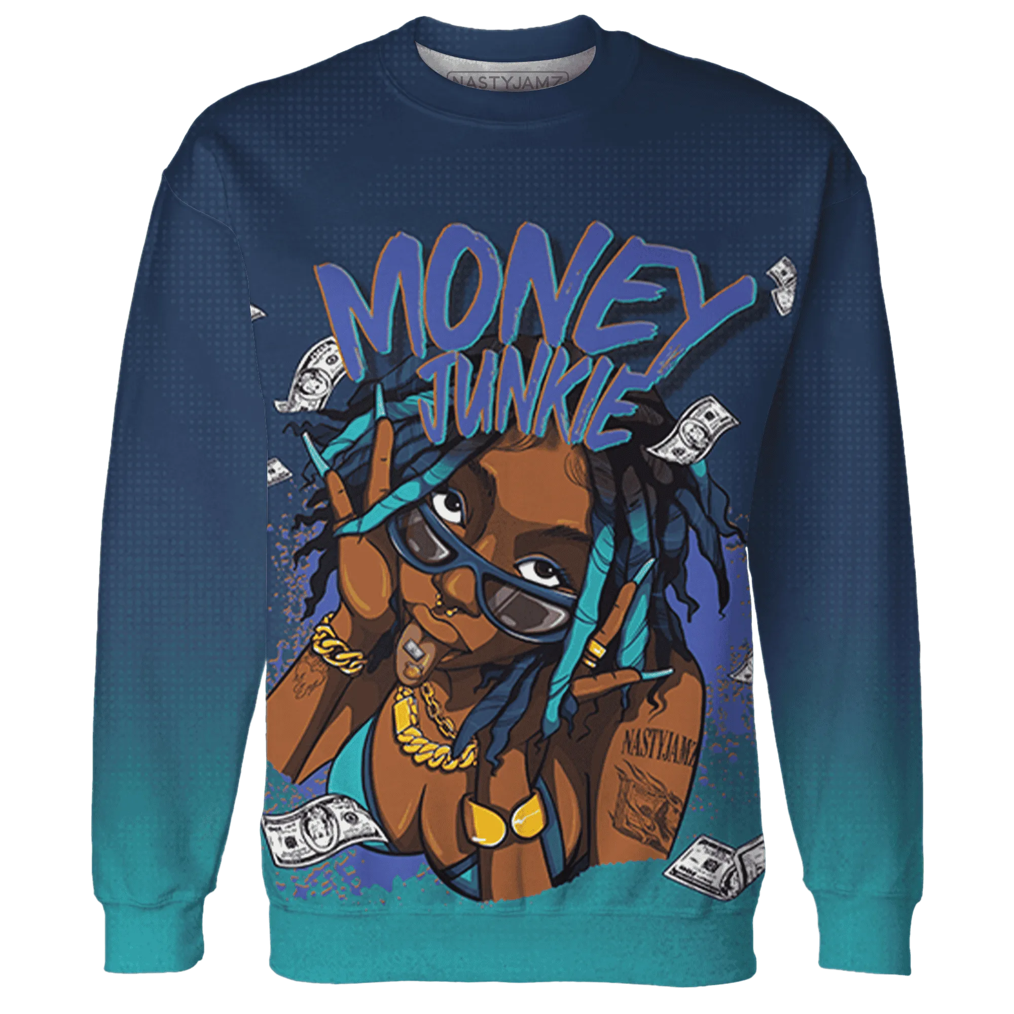 AM-Plus-Drift-Midnight-Navy-Total-Orange-Dusty-Cactus-Sweatshirt-Match-Money-Junkie-3D