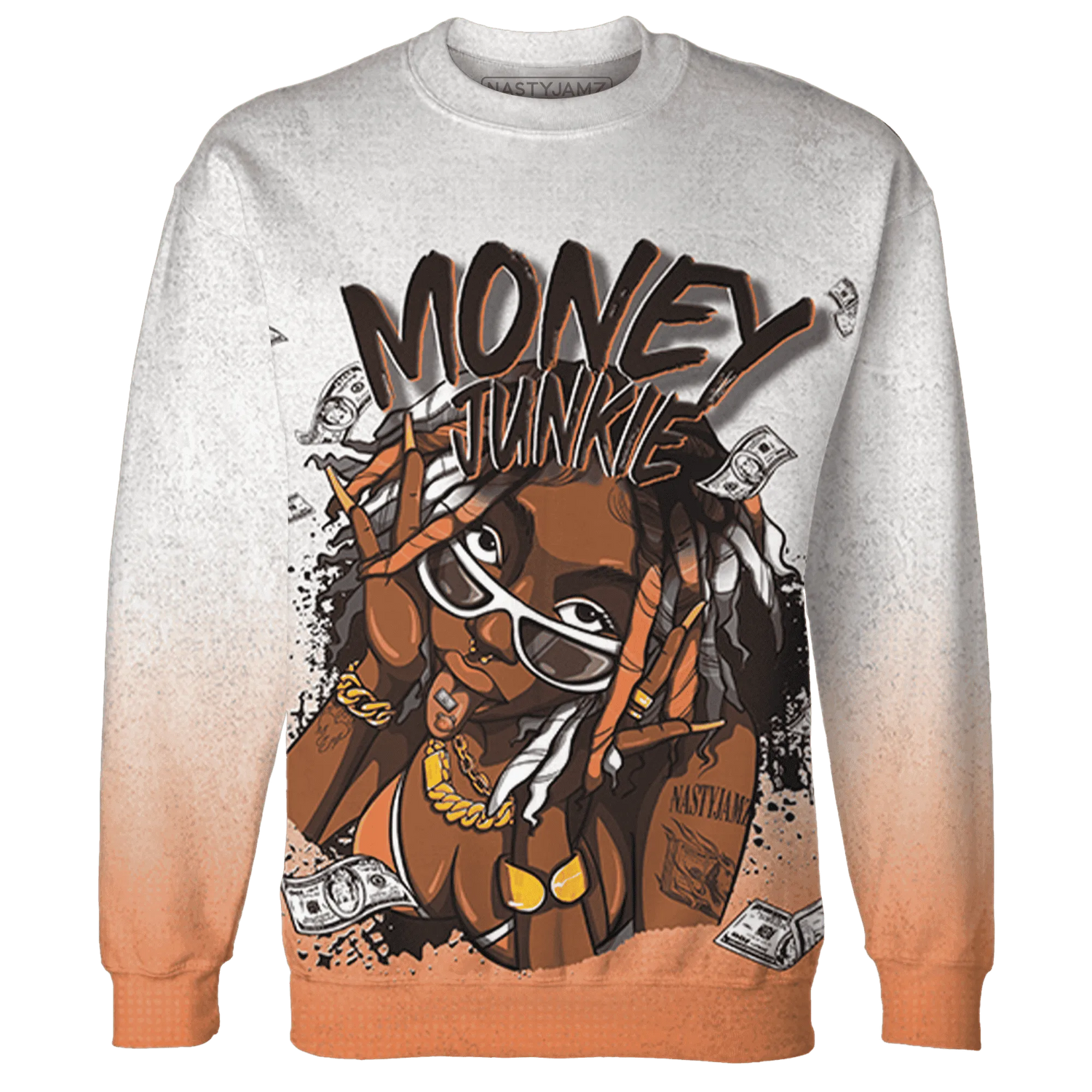 AM-TW-White-Orange-Sweatshirt-Match-Money-Junkie-3D