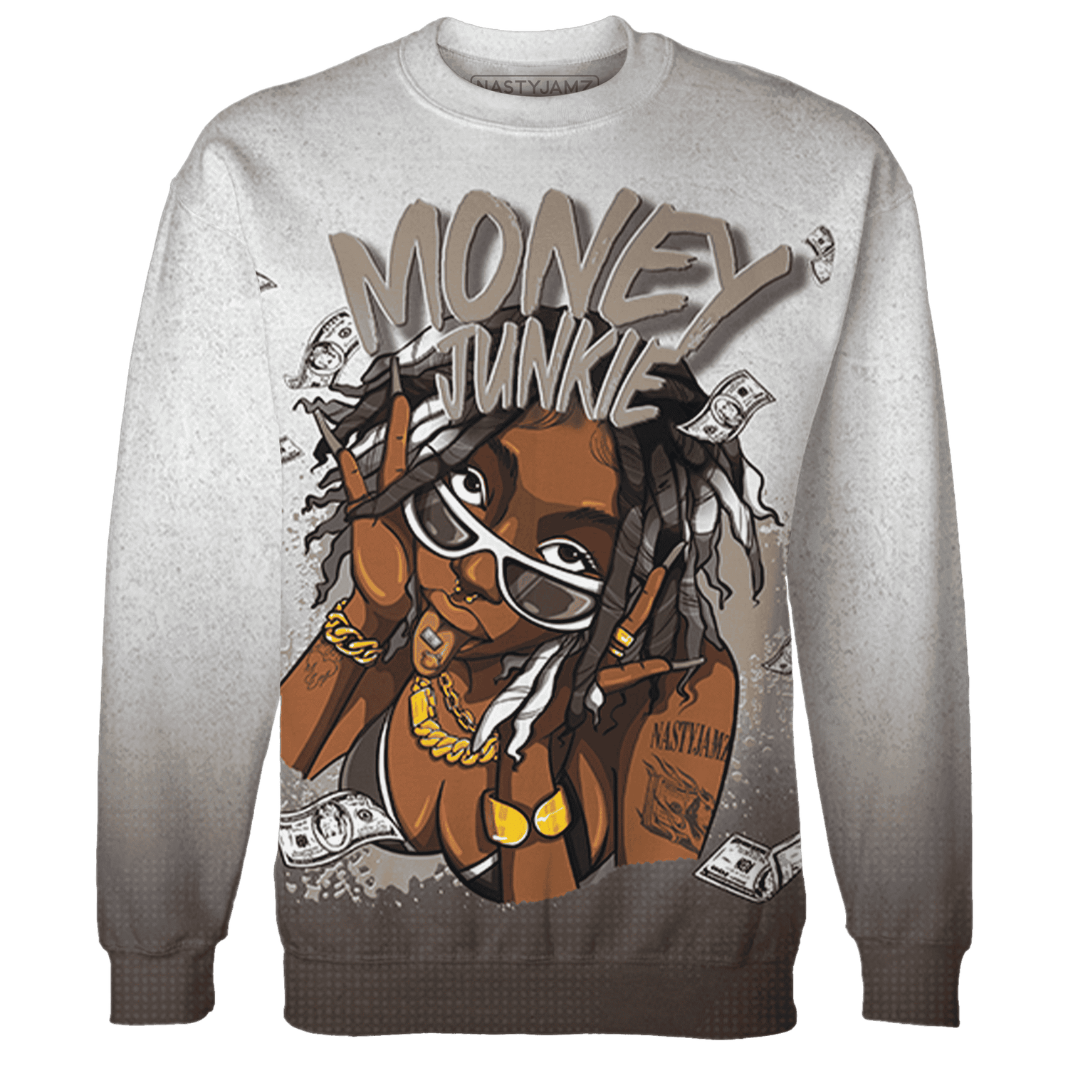 Dunk Low Baroque Brown Sweatshirt Match Money Junkie 3D All-Over Print - NastyJamz