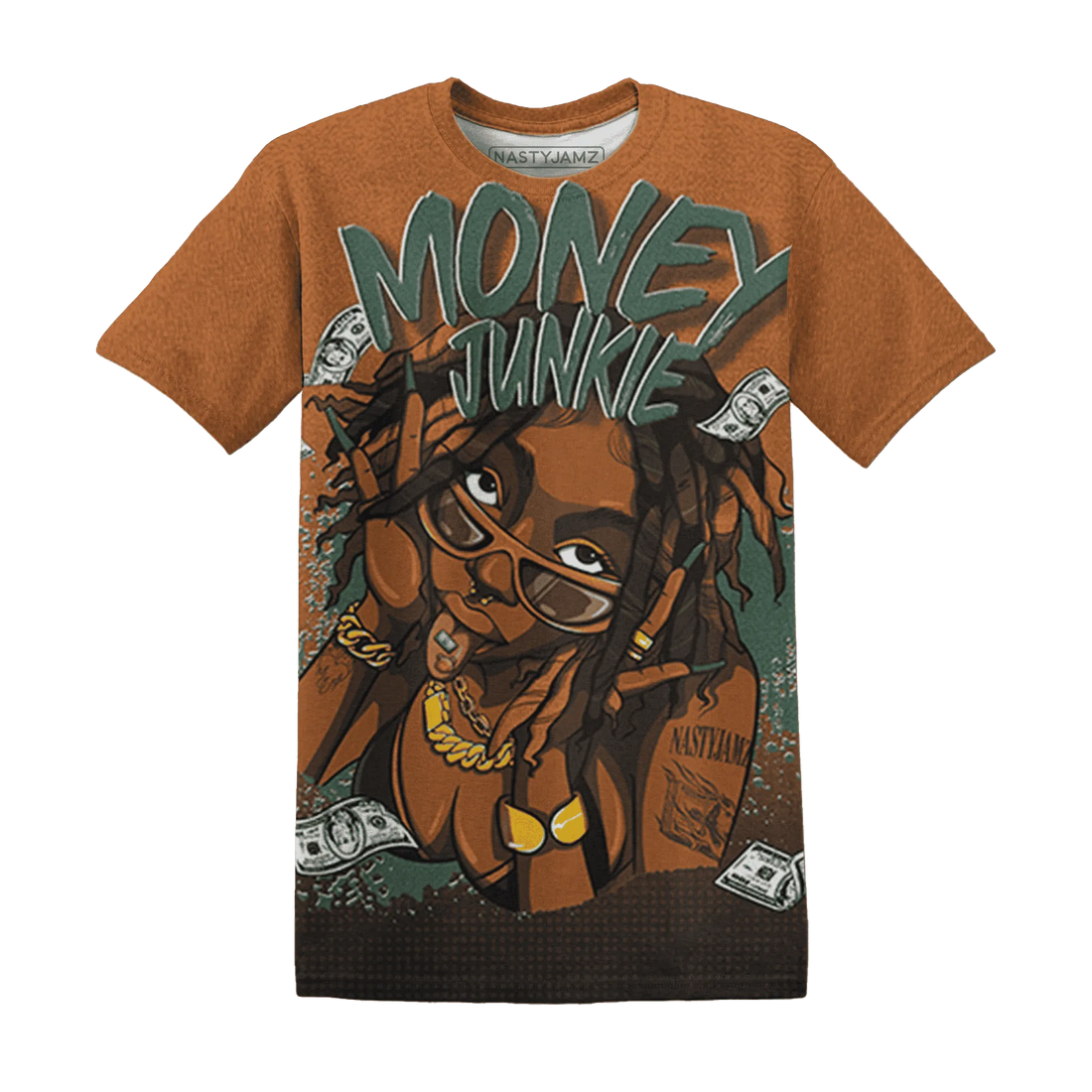 Dunk-Low-Ceramic-NastyJamz-T-Shirt-Match-Money-Junkie-3D