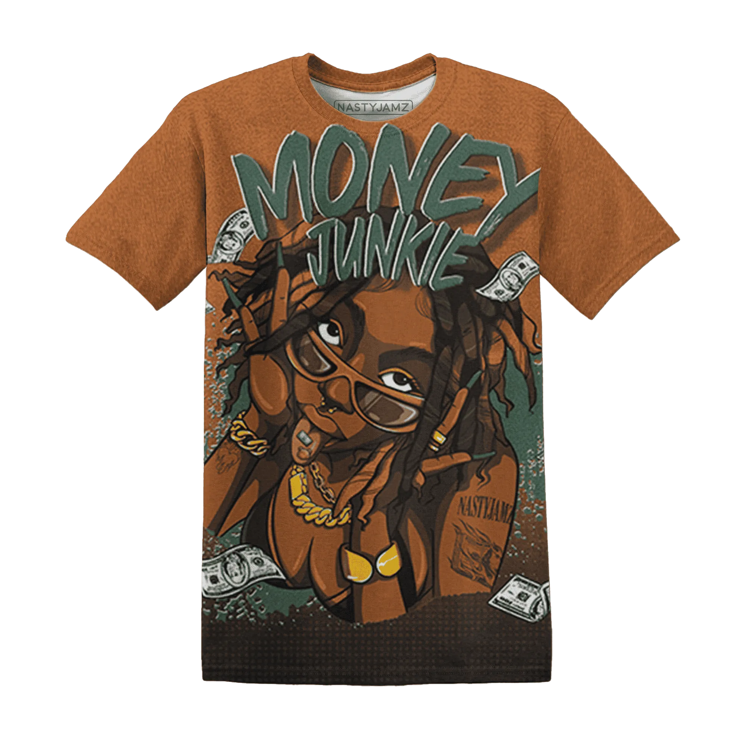 Dunk-Low-Ceramic-NastyJamz-T-Shirt-Match-Money-Junkie-3D