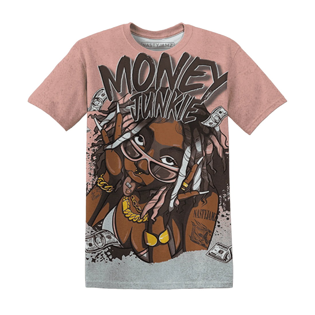 Dunk-Low-Glacier-Blue-Arctic-Orange-NastyJamz-T-Shirt-Match-Money-Junkie-3D