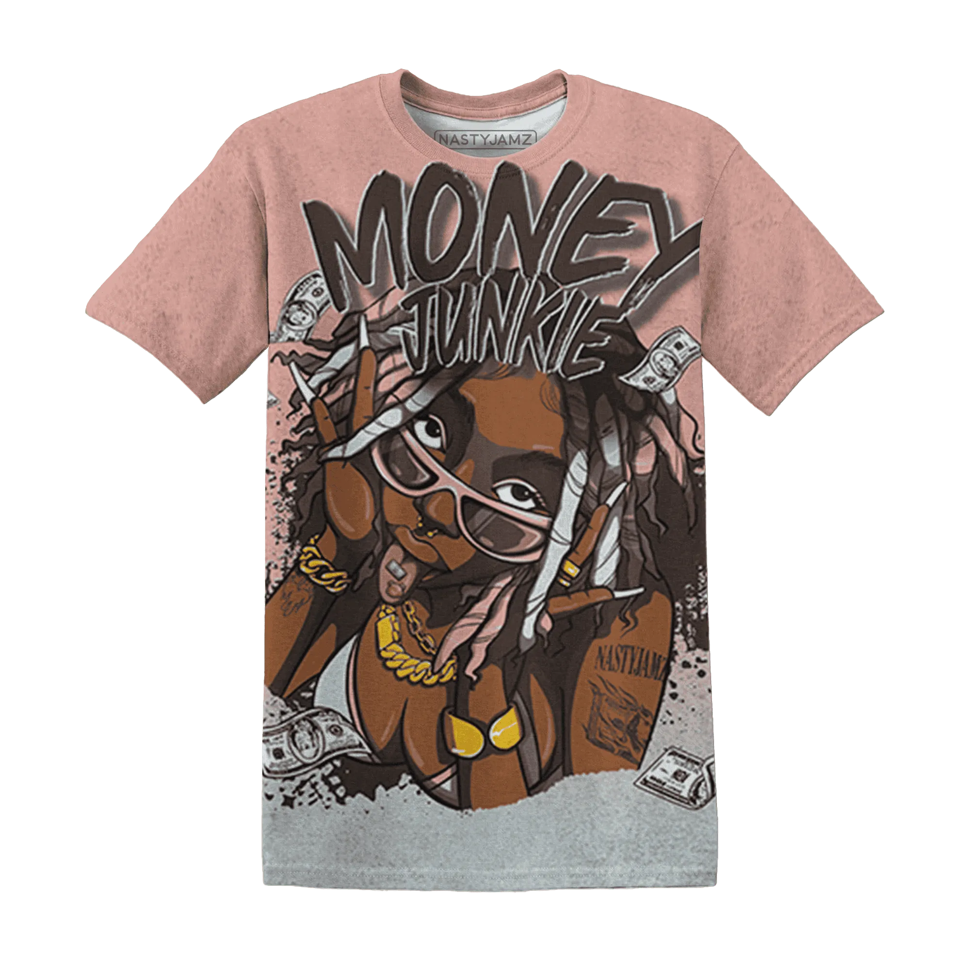 Dunk-Low-Glacier-Blue-Arctic-Orange-NastyJamz-T-Shirt-Match-Money-Junkie-3D