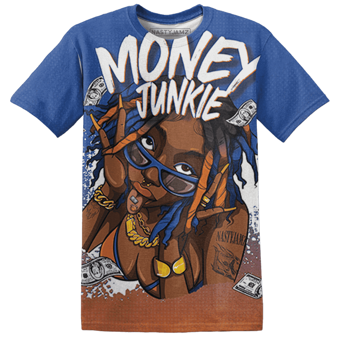 Dunk Low Knicks T Shirt Match Money Junkie 3D All-Over Print - NastyJamz