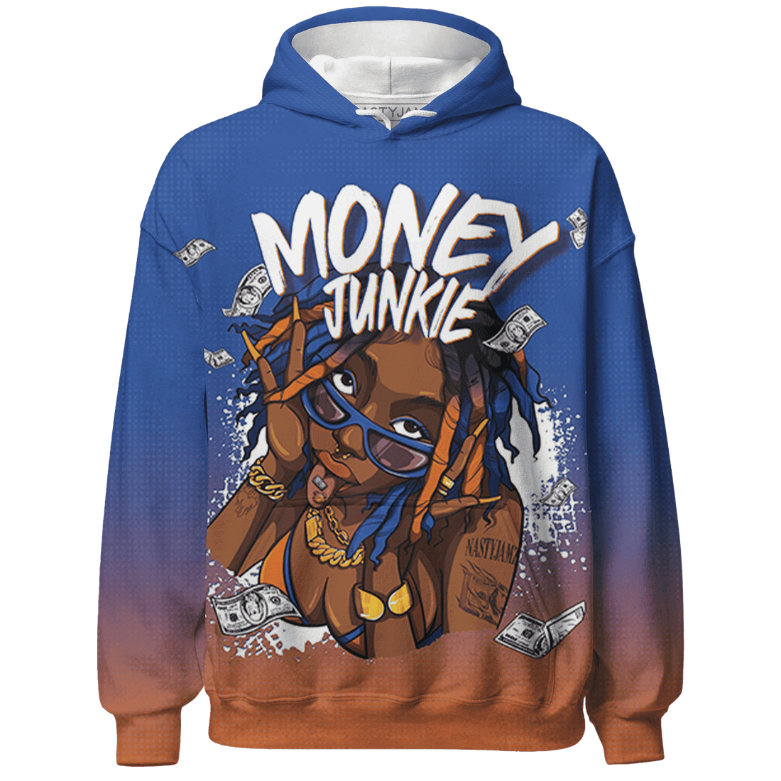 Dunk Low Knicks Hoodie Match Money Junkie 3D All-Over Print - NastyJamz