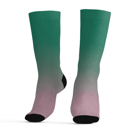 Dunk-Pink-Malachite-Medium-Soft-Low-Sail-Socks-Match-Money-Junkie-3D