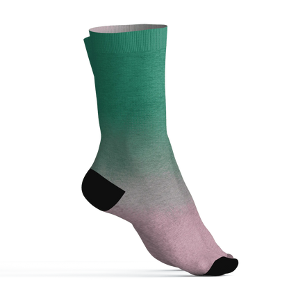 Dunk-Pink-Malachite-Medium-Soft-Low-Sail-Socks-Match-Money-Junkie-3D