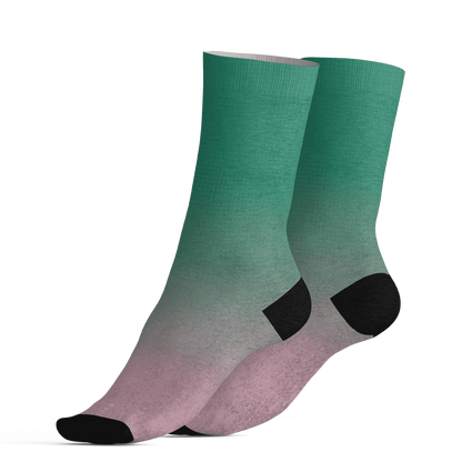 Dunk-Pink-Malachite-Medium-Soft-Low-Sail-Socks-Match-Money-Junkie-3D