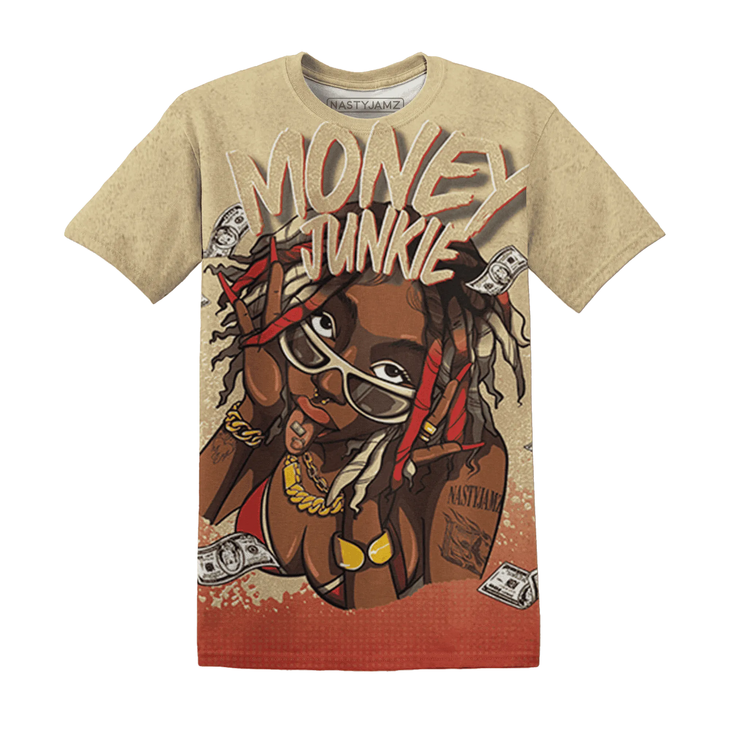 Dunk-Strawberry-Waffle-NastyJamz-T-Shirt-Match-Money-Junkie-3D