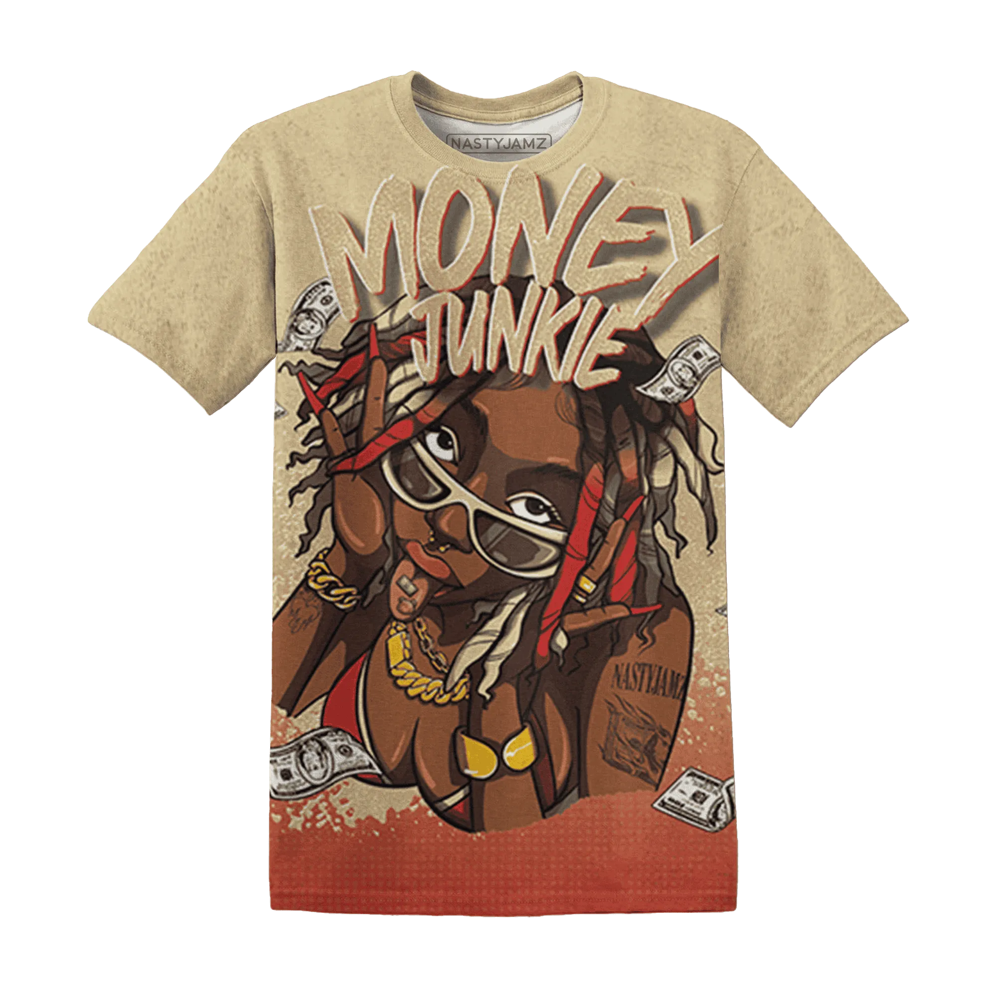 Dunk-Strawberry-Waffle-NastyJamz-T-Shirt-Match-Money-Junkie-3D