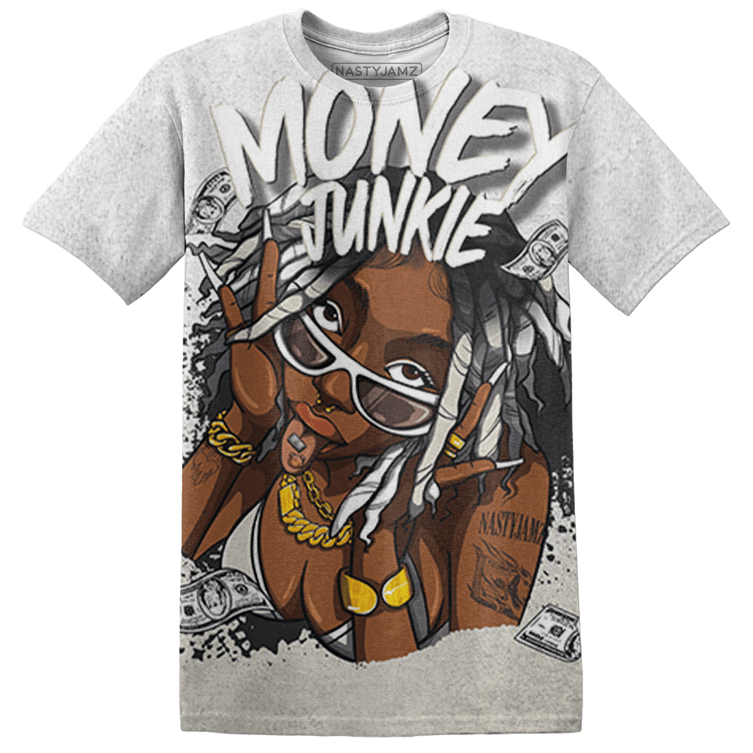 Gratitude 11s T Shirt Match Money Junkie 3D All-Over Print - NastyJamz