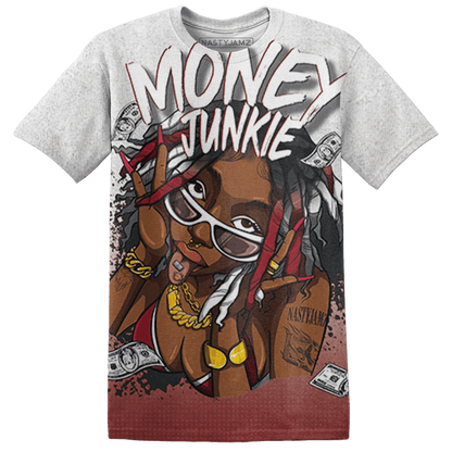 Cherry 12s T Shirt Match Money Junkie 3D All-Over Print - NastyJamz