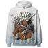 Blue Grey 13s Hoodie Match Money Junkie 3D All-Over Print - NastyJamz