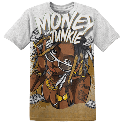 Wheat 13s T Shirt Match Money Junkie 3D All-Over Print - NastyJamz