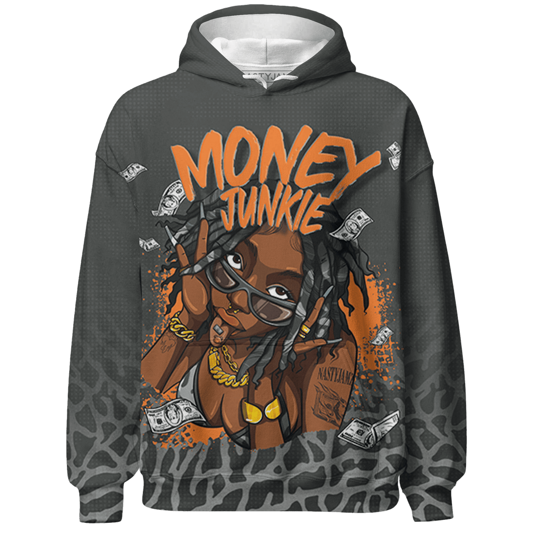 Fear Pack 3s Hoodie Match Money Junkie 3D All-Over Print - NastyJamz