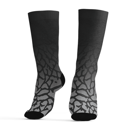 Green Glow 3s Socks Match Money Junkie 3D All-Over Print - NastyJamz