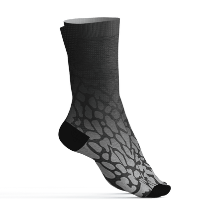 Green Glow 3s Socks Match Money Junkie 3D All-Over Print - NastyJamz