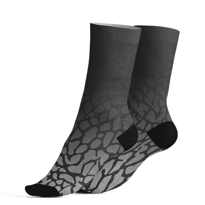 Green Glow 3s Socks Match Money Junkie 3D All-Over Print - NastyJamz