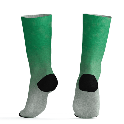 Lucky Green 5s Socks Match Money Junkie 3D All-Over Print - NastyJamz