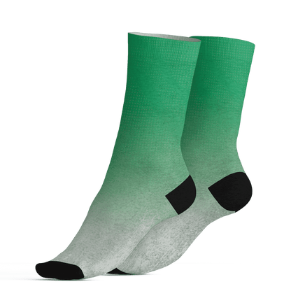 Lucky Green 5s Socks Match Money Junkie 3D All-Over Print - NastyJamz