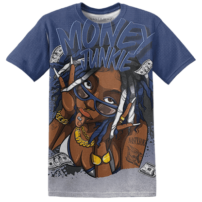 Midnight Navy 5s T Shirt Match Money Junkie 3D All-Over Print - NastyJamz