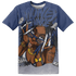 Midnight Navy 5s T Shirt Match Money Junkie 3D All-Over Print - NastyJamz