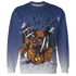 Midnight Navy 5s Sweatshirt Match Money Junkie 3D All-Over Print - NastyJamz