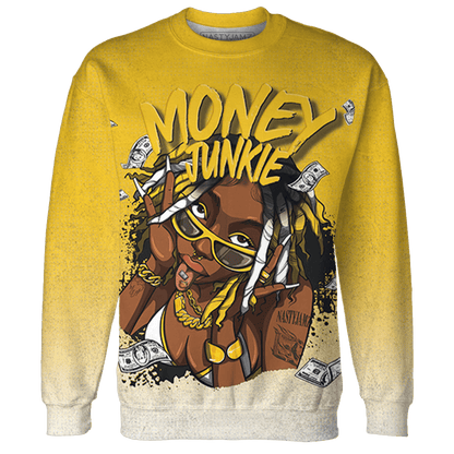 Yellow Ochre 6s Sweatshirt Match Money Junkie 3D All-Over Print - NastyJamz