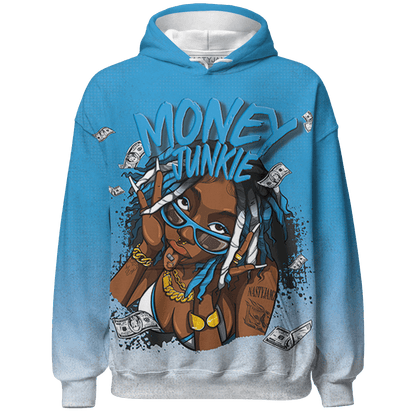 Powder Blue 9s Hoodie Match Money Junkie 3D All-Over Print - NastyJamz
