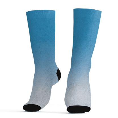 Powder Blue 9s Socks Match Money Junkie 3D All-Over Print - NastyJamz