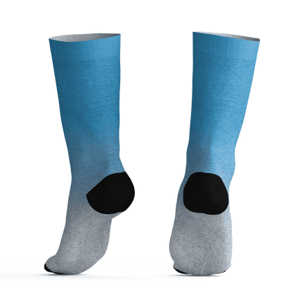Powder Blue 9s Socks Match Money Junkie 3D All-Over Print - NastyJamz