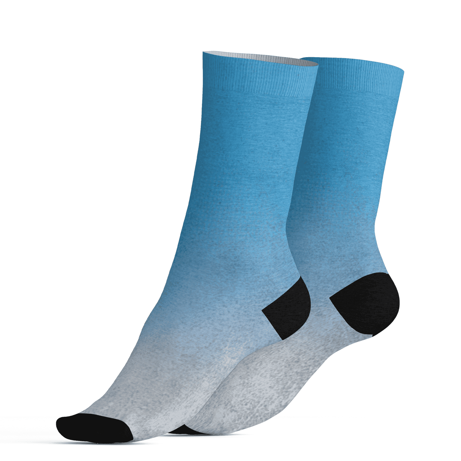 Powder Blue 9s Socks Match Money Junkie 3D All-Over Print - NastyJamz
