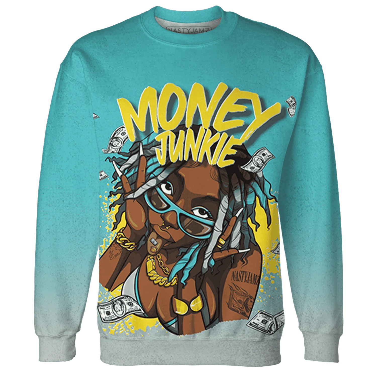 NBL-Cyan-Burst-9060-Sweatshirt-Match-Money-Junkie-3D