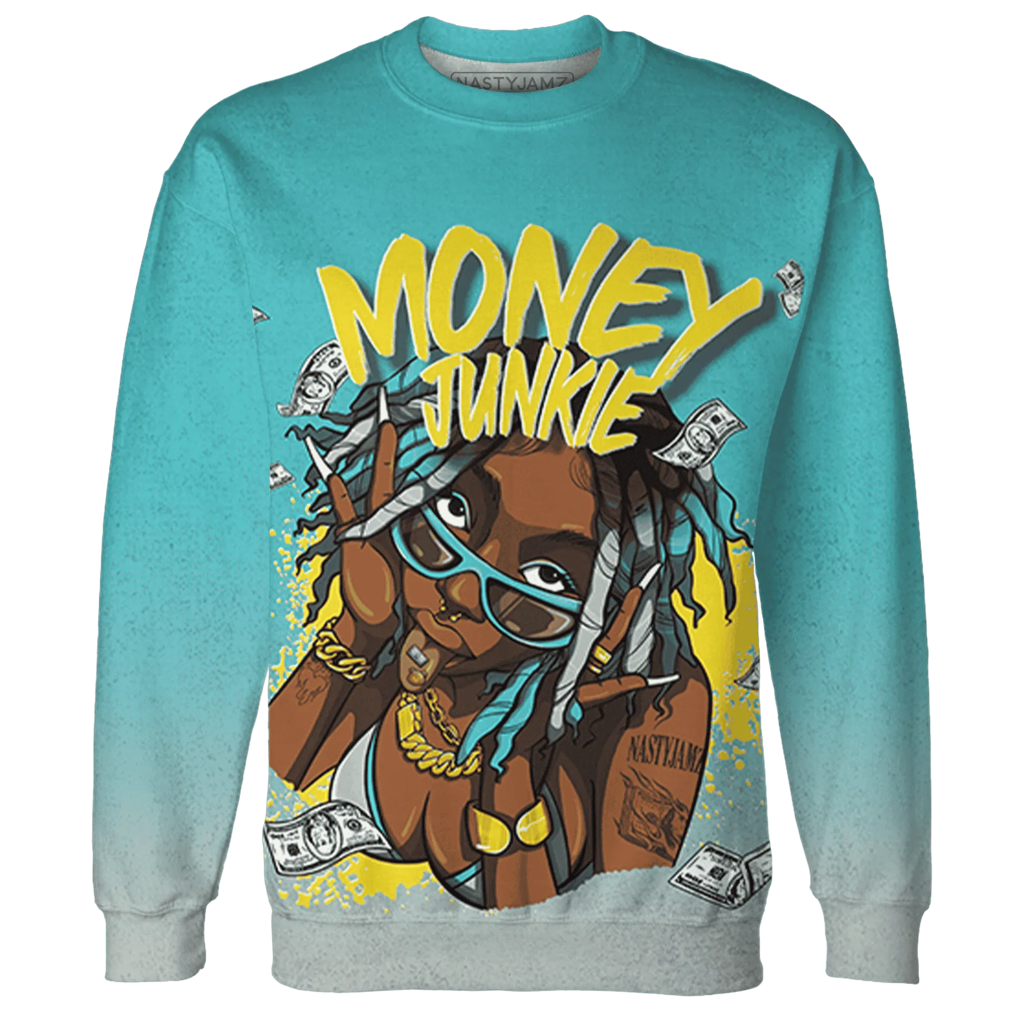 NBL-Cyan-Burst-9060-Sweatshirt-Match-Money-Junkie-3D