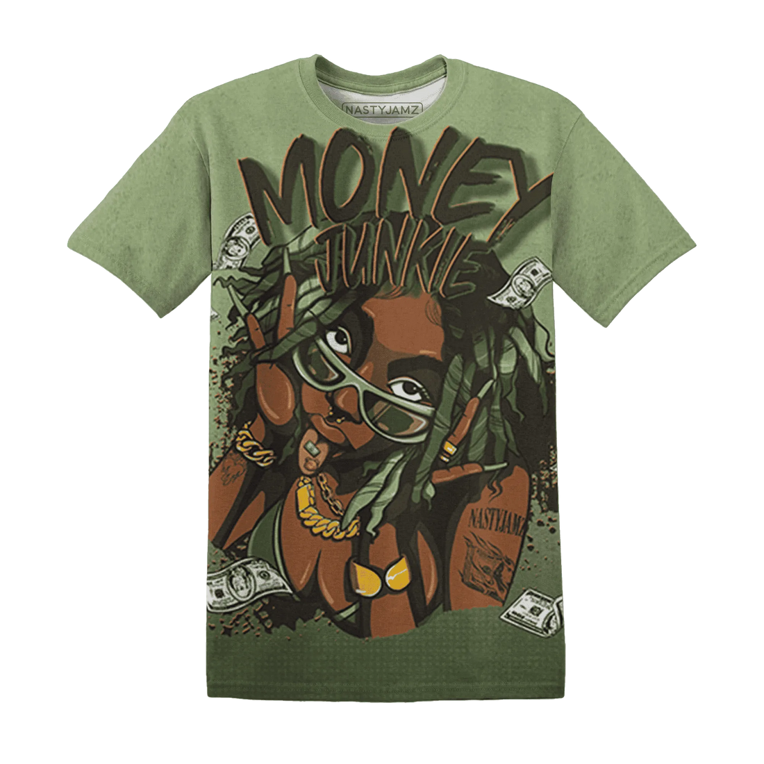 VaporMax-Plus-Alligator-T-Shirt-Match-Money-Junkie-3D